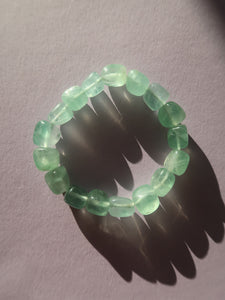 Green Fluorite Tumbled Bracelet