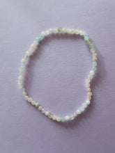 Load image into Gallery viewer, Aquamarine and Morganite Faceted Bracelet 3mm