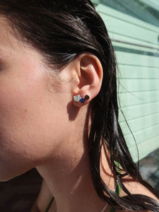 Yayoi Triple Ocean Earrings Silver